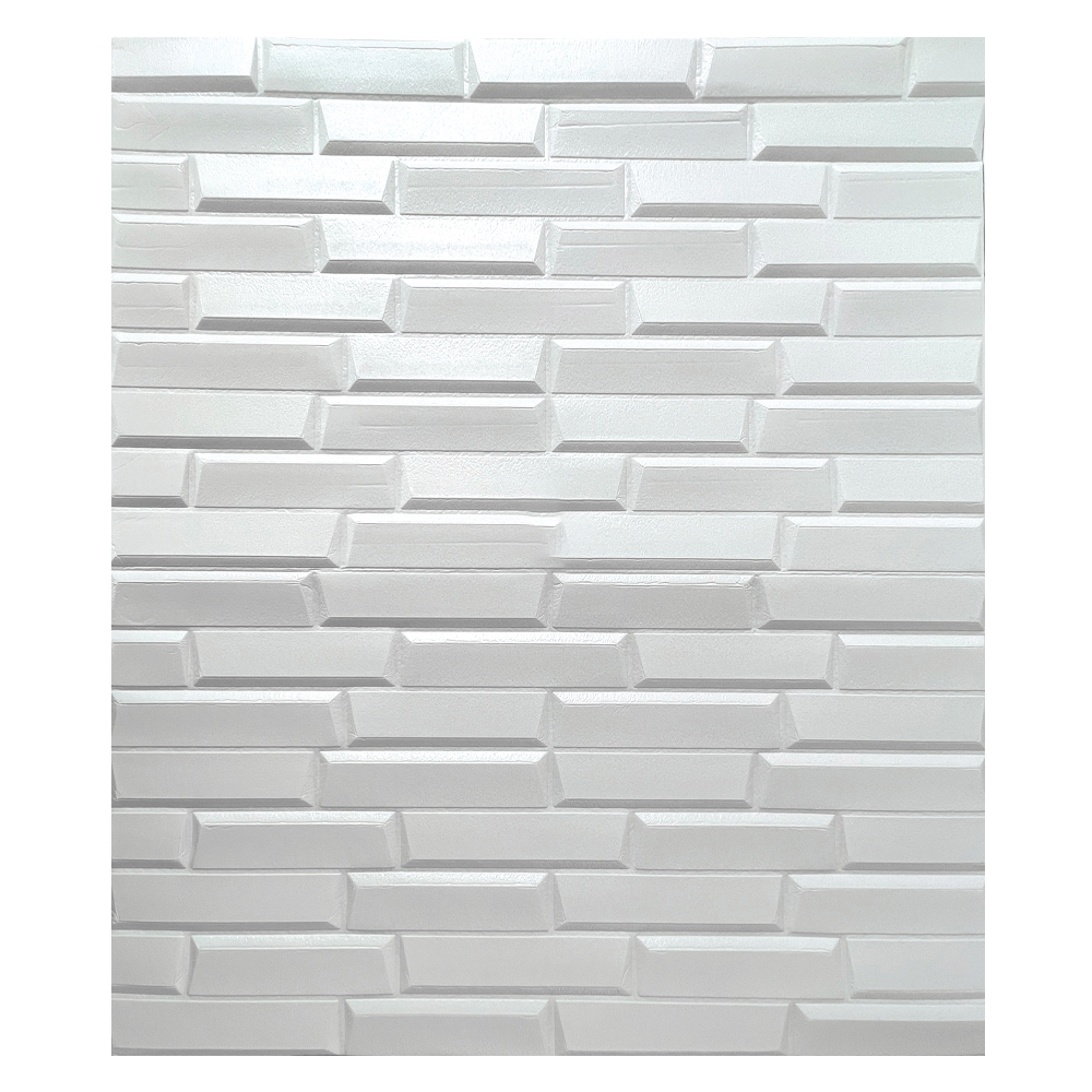 Foto 2 pulgar | Panel Decorativo 3D Block color Blanco 70 x 77 cm