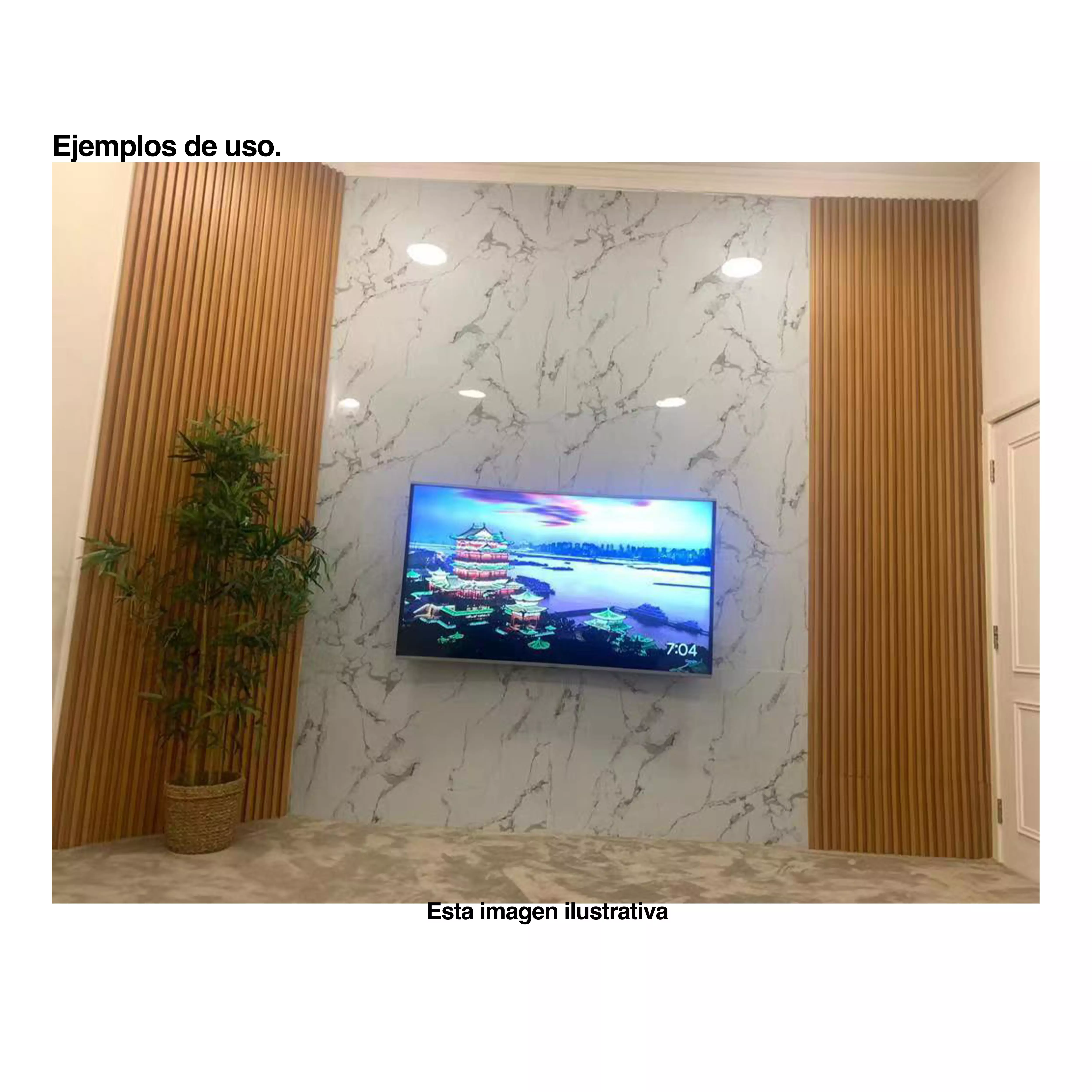 Foto 4 pulgar | Panel Tipo Mármol Homely Elegance Blanco Carrara PVC Lámina 1.22 X 2.44