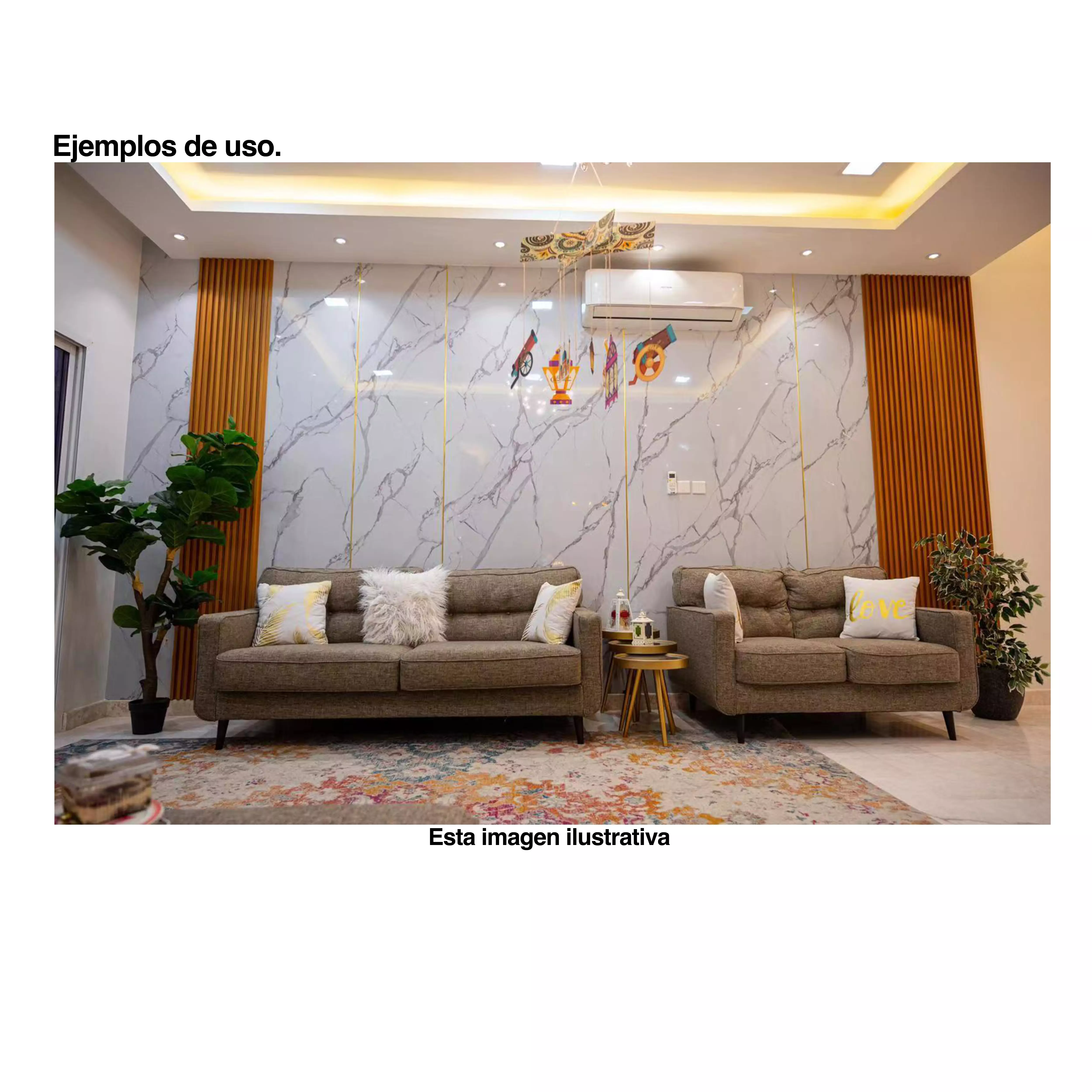 Foto 5 pulgar | Panel Tipo Mármol Homely Elegance Blanco Carrara PVC Lámina 1.22 X 2.44