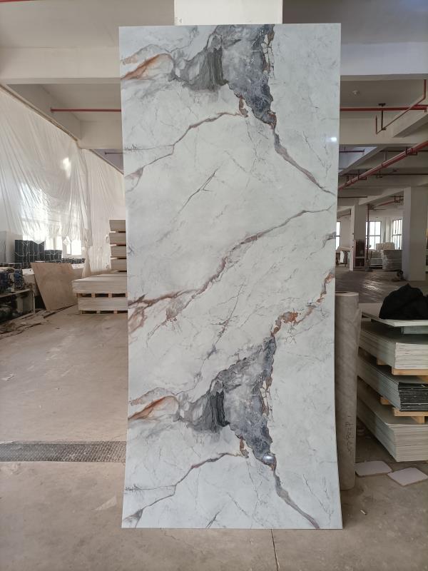 Foto 7 pulgar | Panel Tipo Mármol Homely Elegance Blanco Carrara PVC Lámina 1.22 X 2.44
