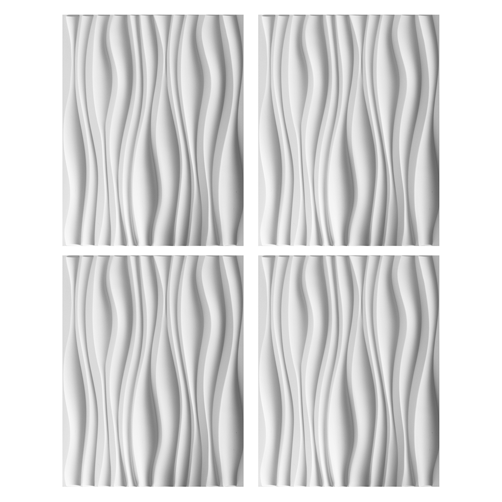 Foto 2 pulgar | Panel Decorativo 3d 4 Piezas 62.5 X 80 Cm Zebra