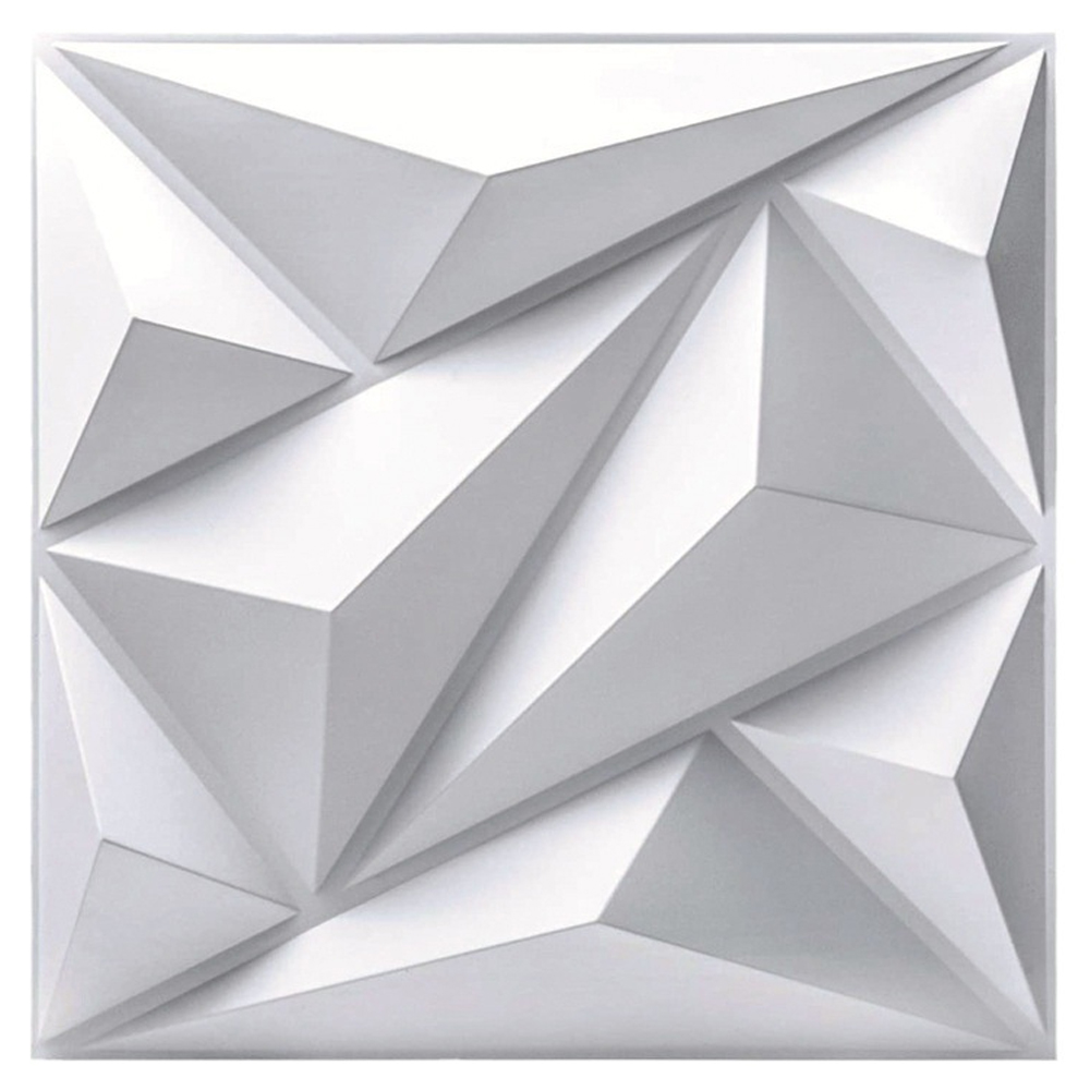 20 Pz Panel Decorativo 3d Para Pared Diagonal 50x50cm 5m2 Cubiertos, Panel De Pared 3d Impermeable, Con Cinta De Dobl