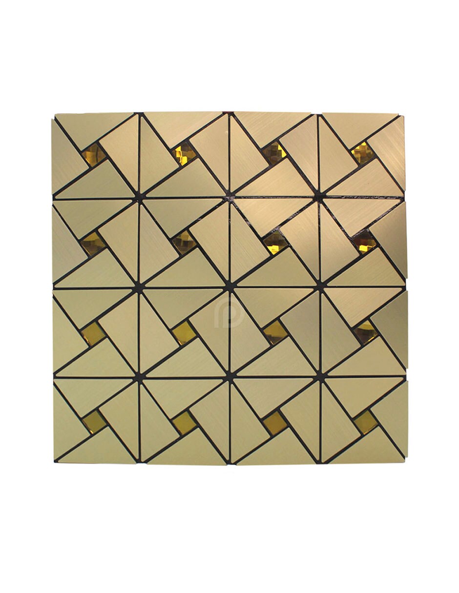 Mosaico Autoadherible Para Pared Tipo Acero/ 11pz (1m2) $610