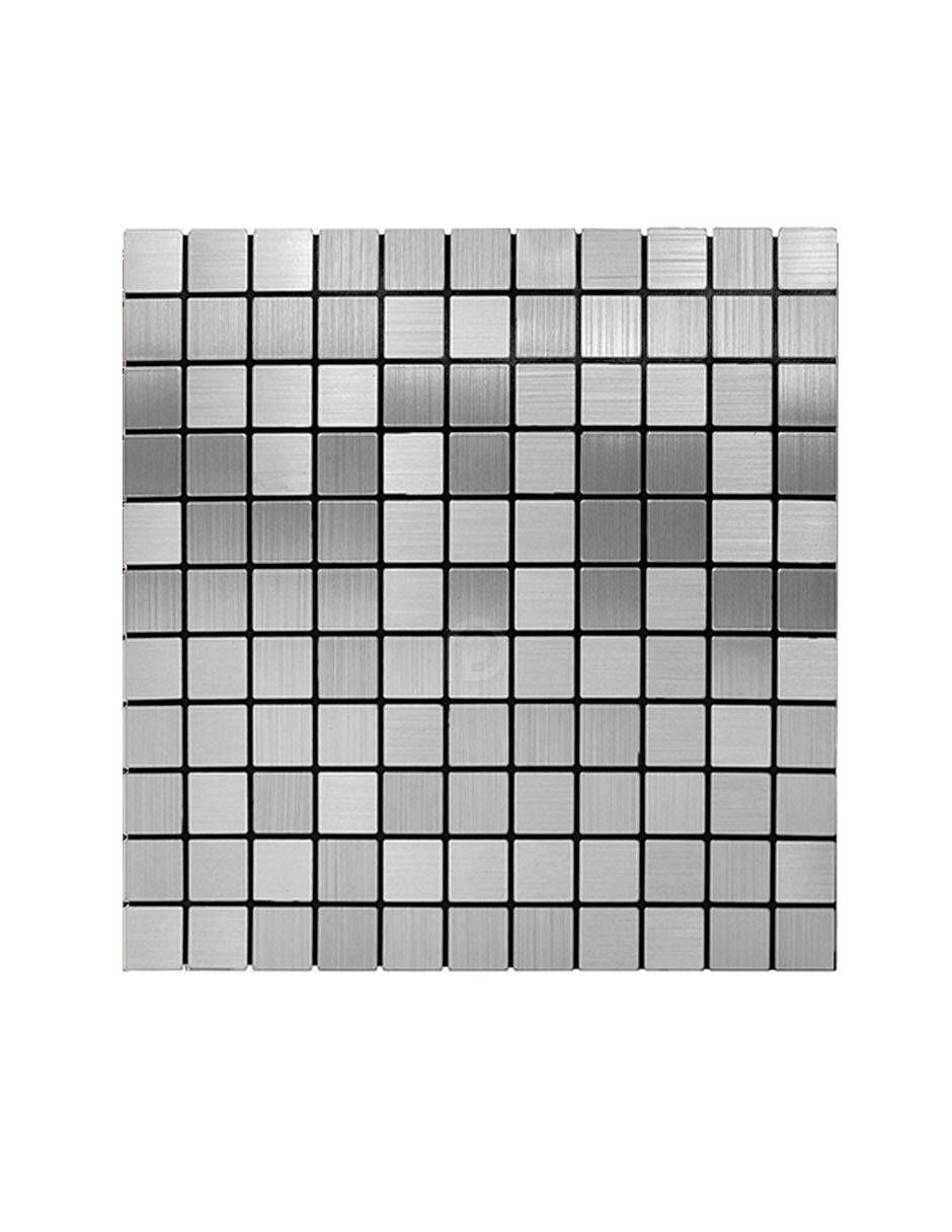 Mosaico Autoadherible Para Pared Tipo Acero/ 11pz (1m2) $610