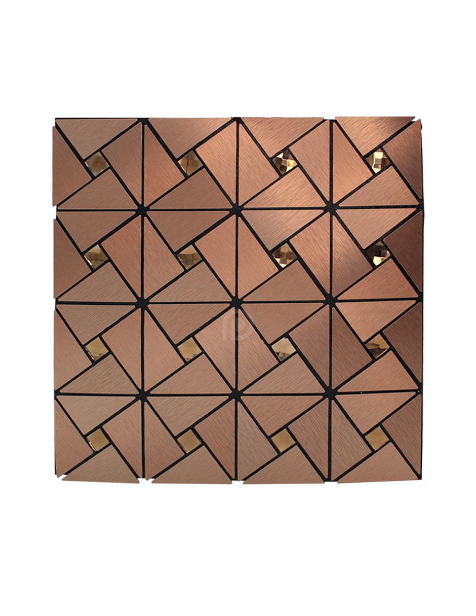 Mosaico Autoadherible Para Pared Tipo Acero/ 11pz (1m2) $610