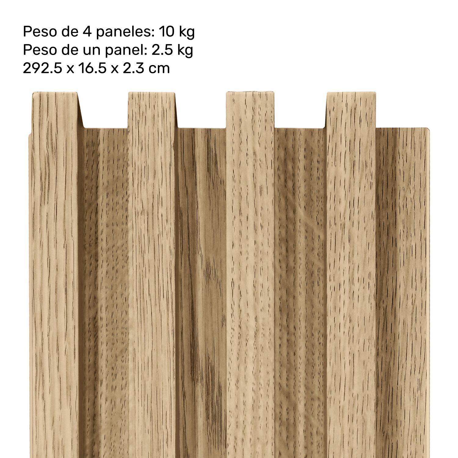 Foto 7 pulgar | Lambrin Panel Decorativo 3D Set 4pz 1.9m2 Interior Exterior