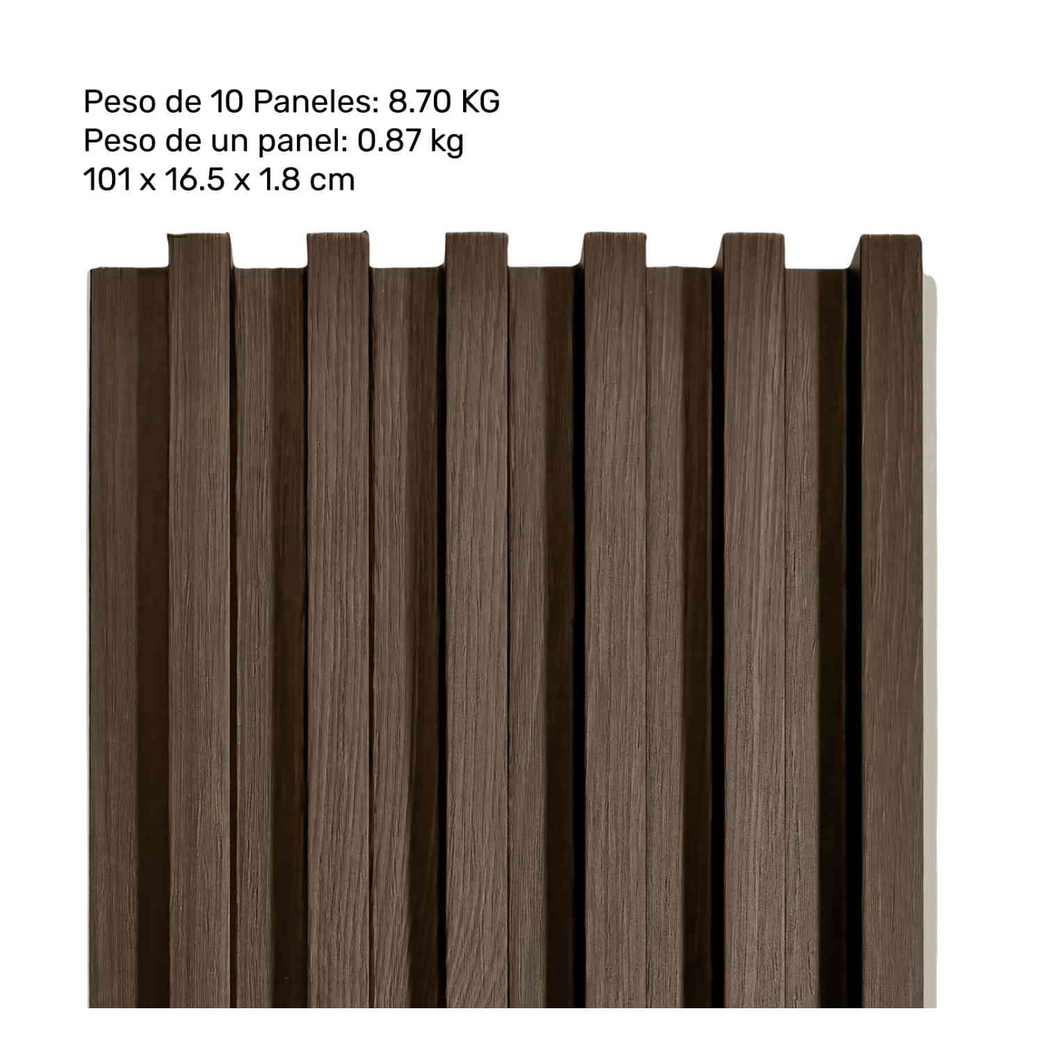 Foto 4 pulgar | Lambrin Panel Decorativo 3d Set 14pz 6.7m2 Interior Exterior Marrón