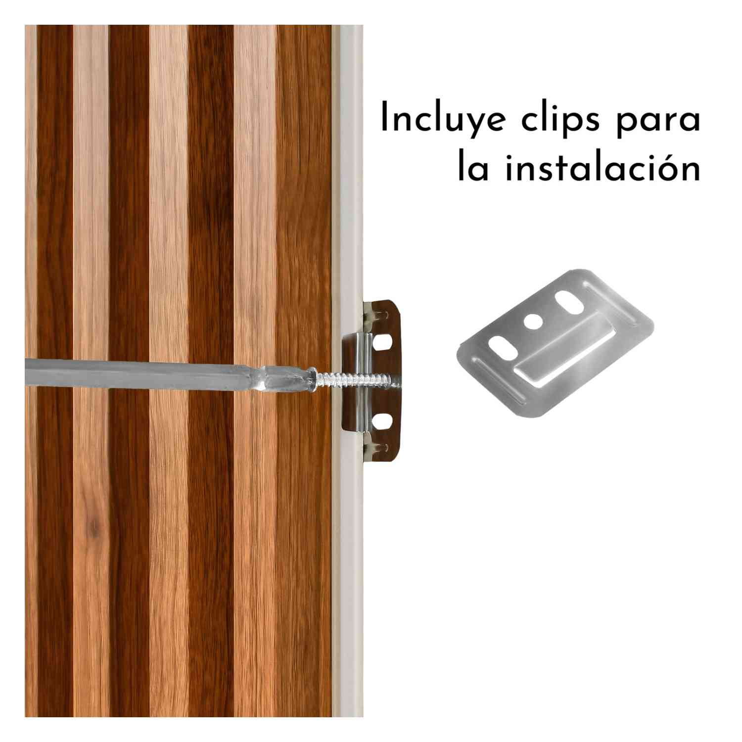 Foto 6 pulgar | Lambrin Panel Decorativo 3d Set 4pz 1.9m2 Interior Exterior Nogal