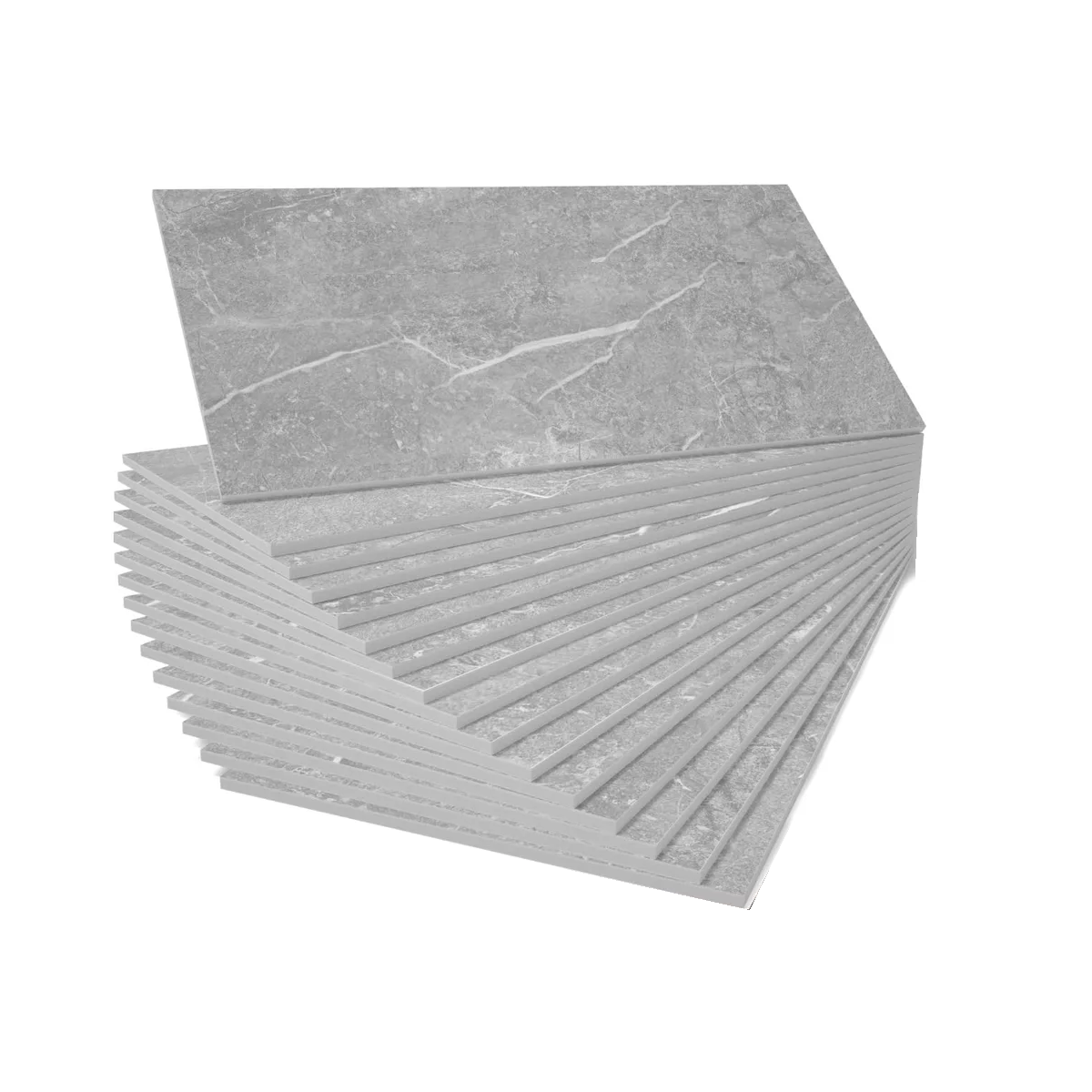 Paneles Autoadhesivos Pared Imitan Ladrillo De Mármol 20pcs Eo Safe Imports Esi-15577 Gris