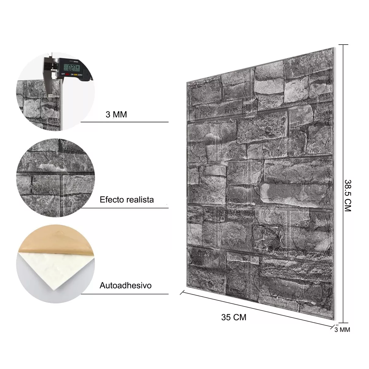 Foto 2 | Panel Decorativo Eo Safe Imports 3d 30 Piezas