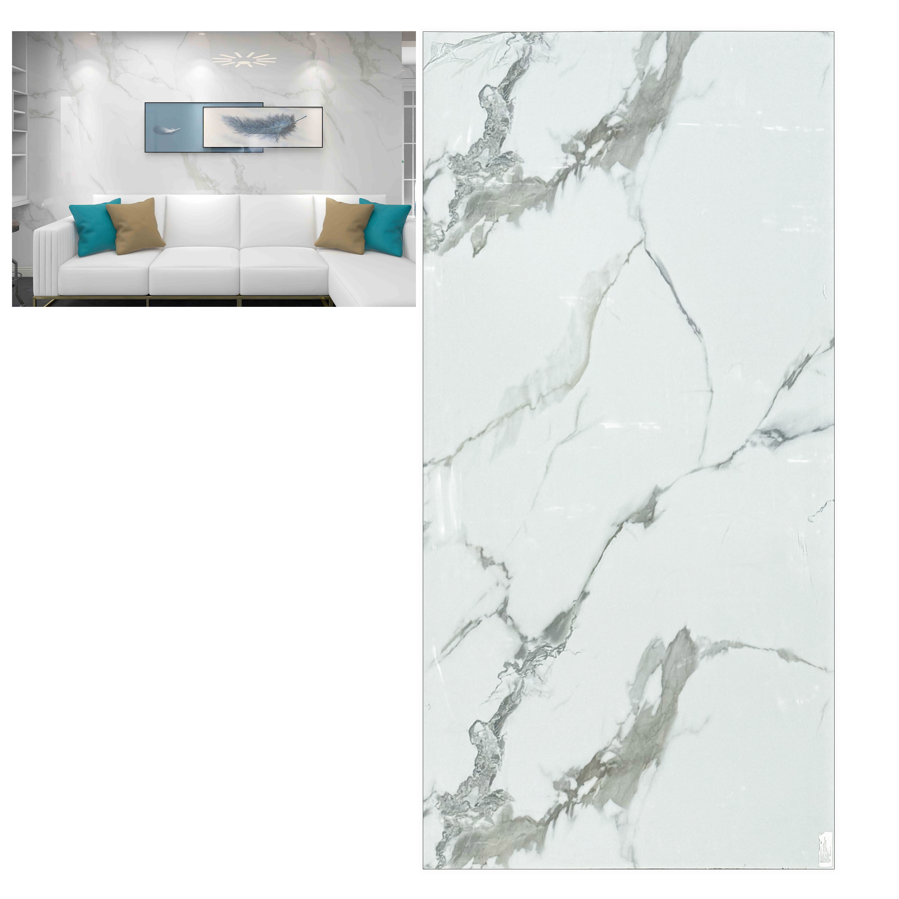 Foto 5 pulgar | Panel Decorativo Tipo Marmol Pvc Blanco Imperial Homely Elegance