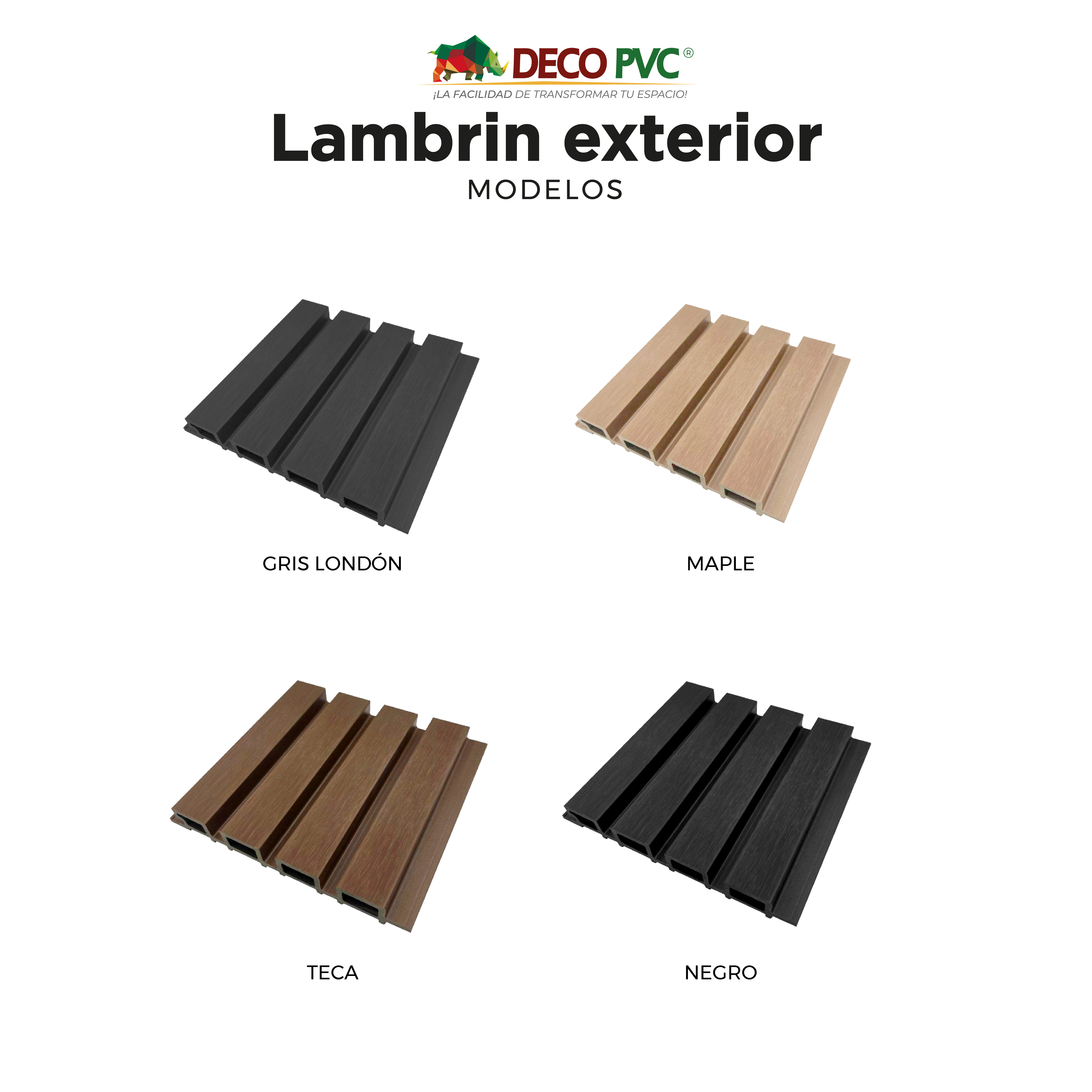 Foto 4 pulgar | Lambrin Max Para Exterior Wpc / 4pz 280x21.9cm / 2.45m2