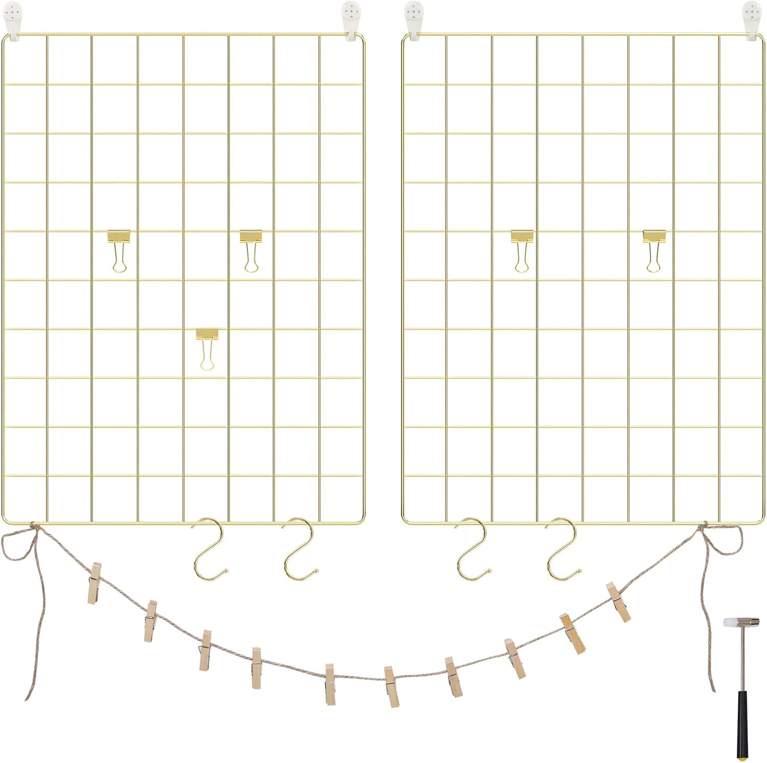 Set de Panels Songmics 2 Unidades Dorado