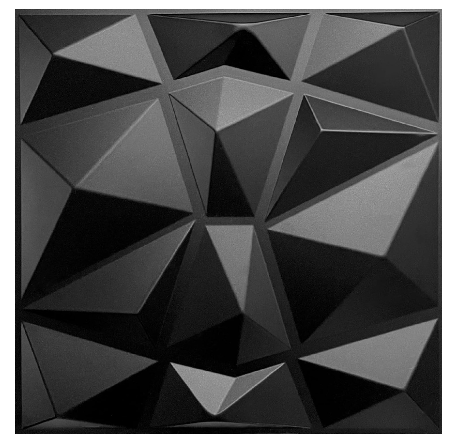 Foto 2 pulgar | Panel Decorativo HappyWare Negro en 3d 20 Piezas
