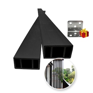 Foto 1 | Viga Para Exterior Wpc Con Accesorios / 4pz / 5x10x280cm (Negro)