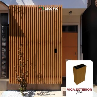 Foto 2 | Viga Para Exterior Wpc Con Accesorios / 4pz / 5x10x280cm (Teca)