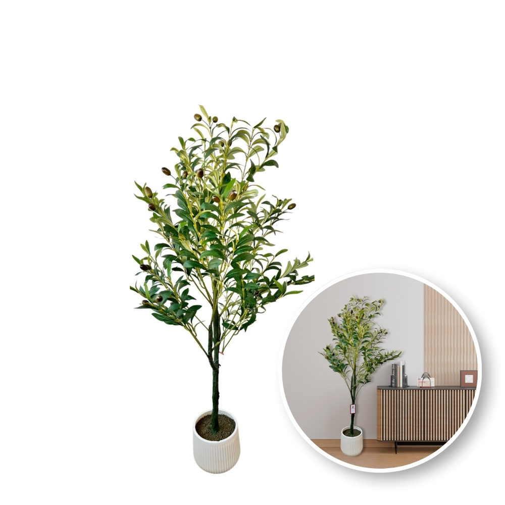 Foto 1 | Árbol / Planta Artificial Realista Con Maceta 1.2m