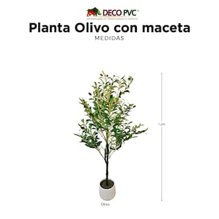 Foto 2 | Árbol / Planta Artificial Realista Con Maceta 1.2m