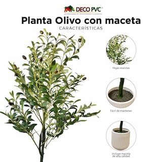 Foto 3 | Árbol / Planta Artificial Realista Con Maceta 1.2m