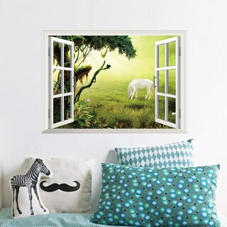 Foto 1 | Adhesivo de Pared Pvc 3d Caballo de Pradera 48 X 68 Cm - Venta Internacional