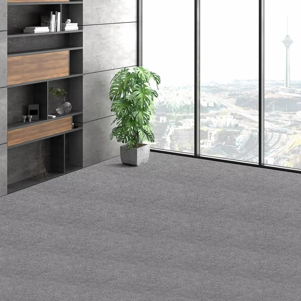 Foto 4 pulgar | Vinilos Pisos Autoadhesivos Alfombra 12 Piezas Eo Safe Imports Esi-18912 Gris