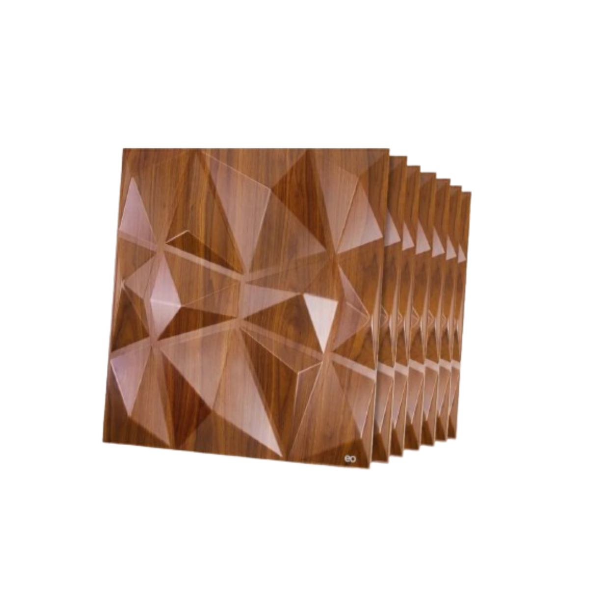 Foto 2 pulgar | Panel Decorativo Pared 3D PVC 30 x 30 cm 12 Piezas