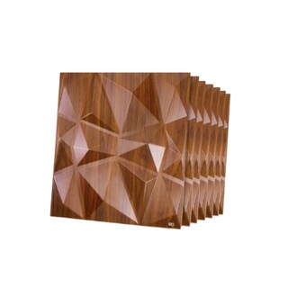 Foto 1 | Panel Decorativo Pared 3D PVC 30 x 30 cm 12 Piezas