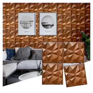 Foto 4 | Panel Decorativo Pared 3D PVC 30 x 30 cm 12 Piezas