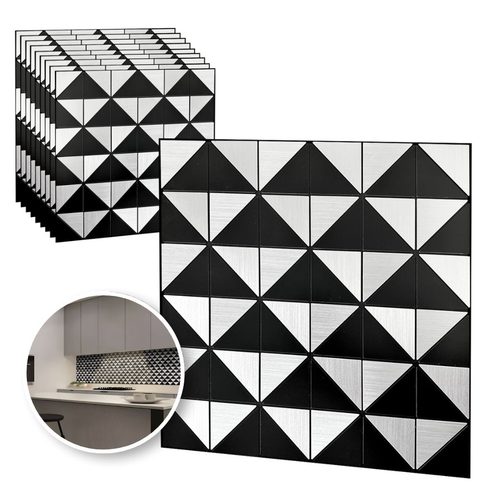 Foto 2 pulgar | Mosaico Autoadherible Para Pared Tipo Pirámide Mixta/ 11pz (1m2)