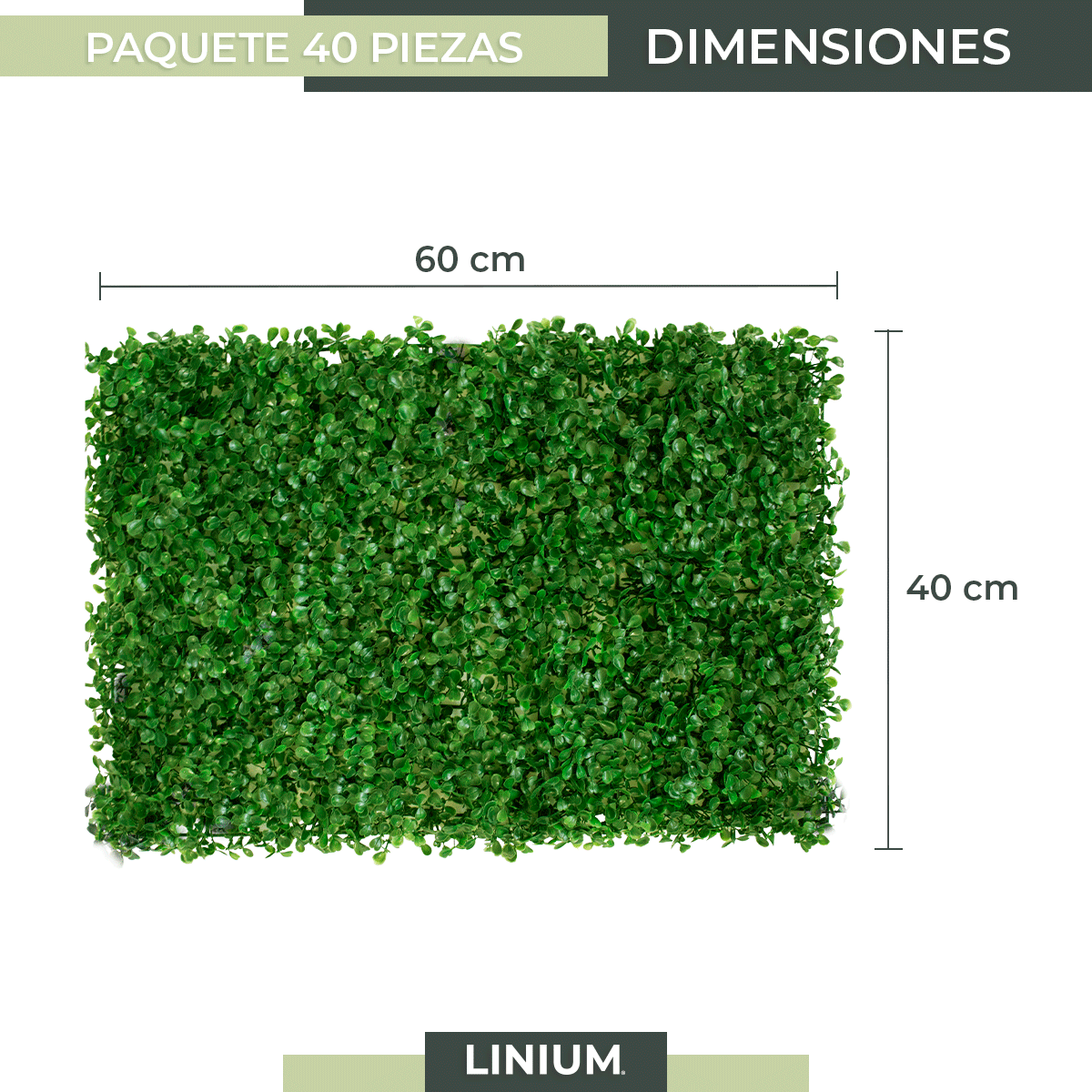 Foto 3 pulgar | Follaje Artificial Premium 40 Piezas