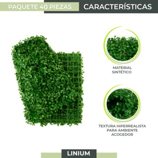Foto 7 | Follaje Artificial Premium 40 Piezas