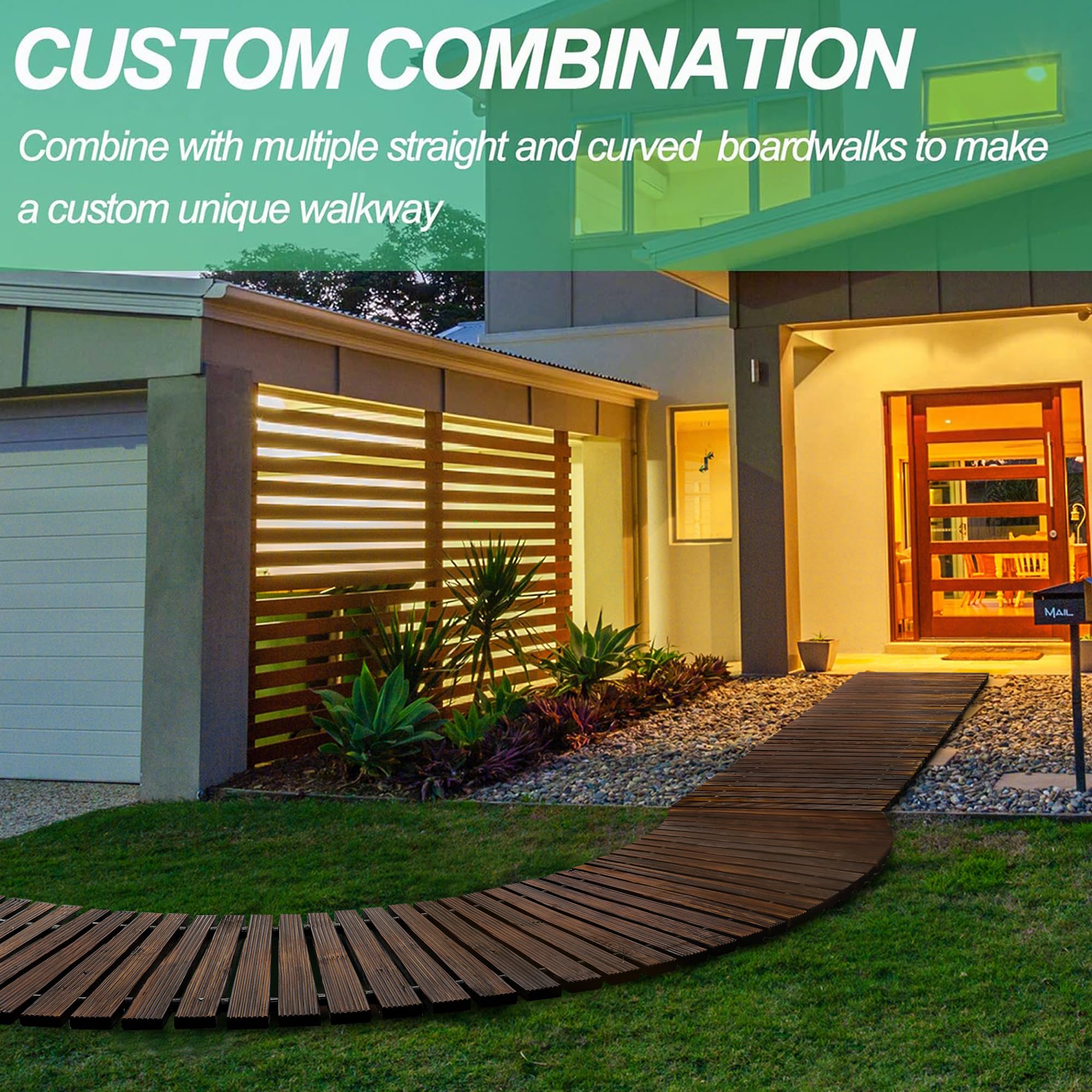 Foto 6 | Garden Pathway Reliancer, Madera De Cedro, Enrollable, 2,4 M, Recta - Venta Internacional.
