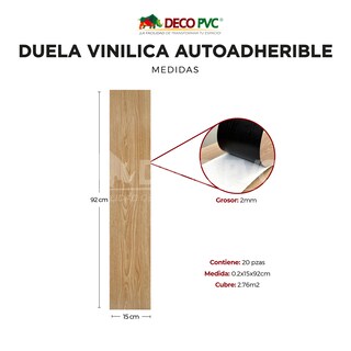Foto 3 | Duela Vinílica Piso, Pared, Techo / 20 Pzs / Cubre 2.76 M2