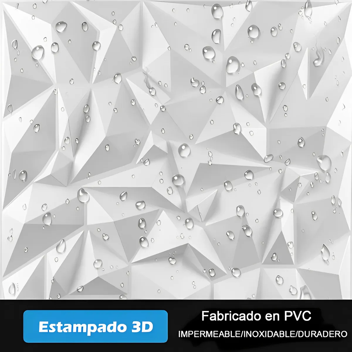 Foto 5 pulgar | 20 Piezas Tablero Decorativos 3d Para Pared – 20 Piezas De 50x50 Cm | Impermeables  Fáciles De Instalar  Esti