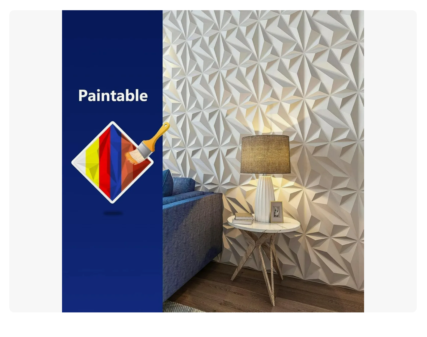 Foto 6 pulgar | Panel Decorativo Pared 3d Pvc Resistente Al Fuego 30cmx30cm 20 Piezas Color Blanco