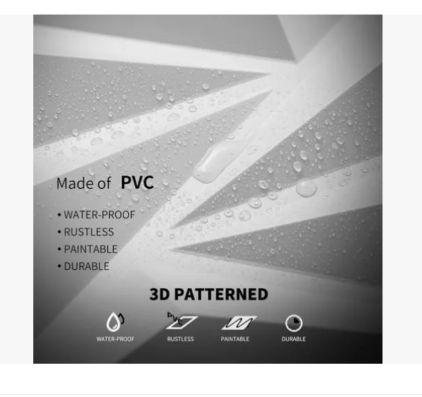Foto 4 pulgar | Panel Decorativo Pared 3d Pvc Resistente Al Fuego 30cmx30cm