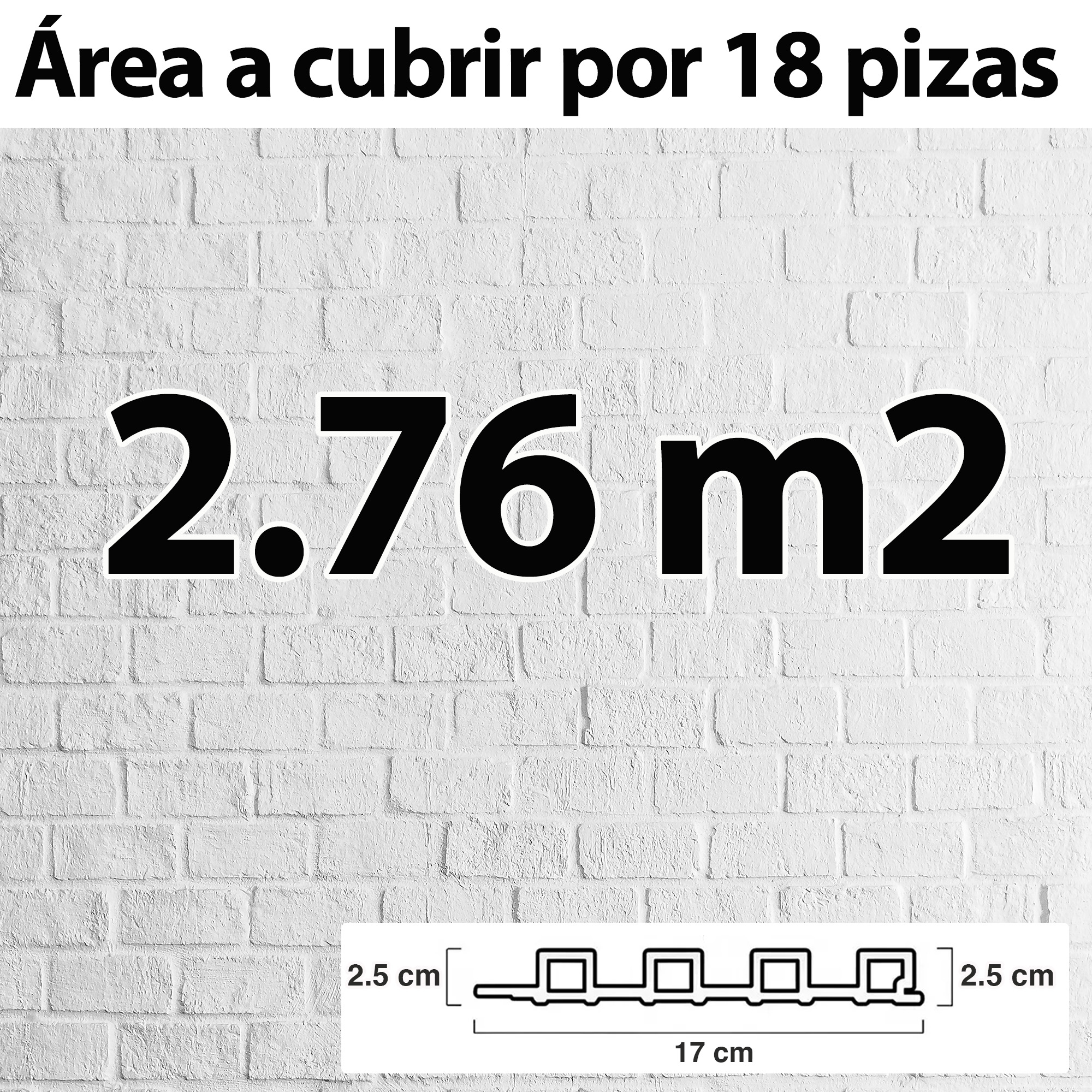 Foto 3 pulgar | Lambrín Decorativo Madera Wpc 18 Piezas