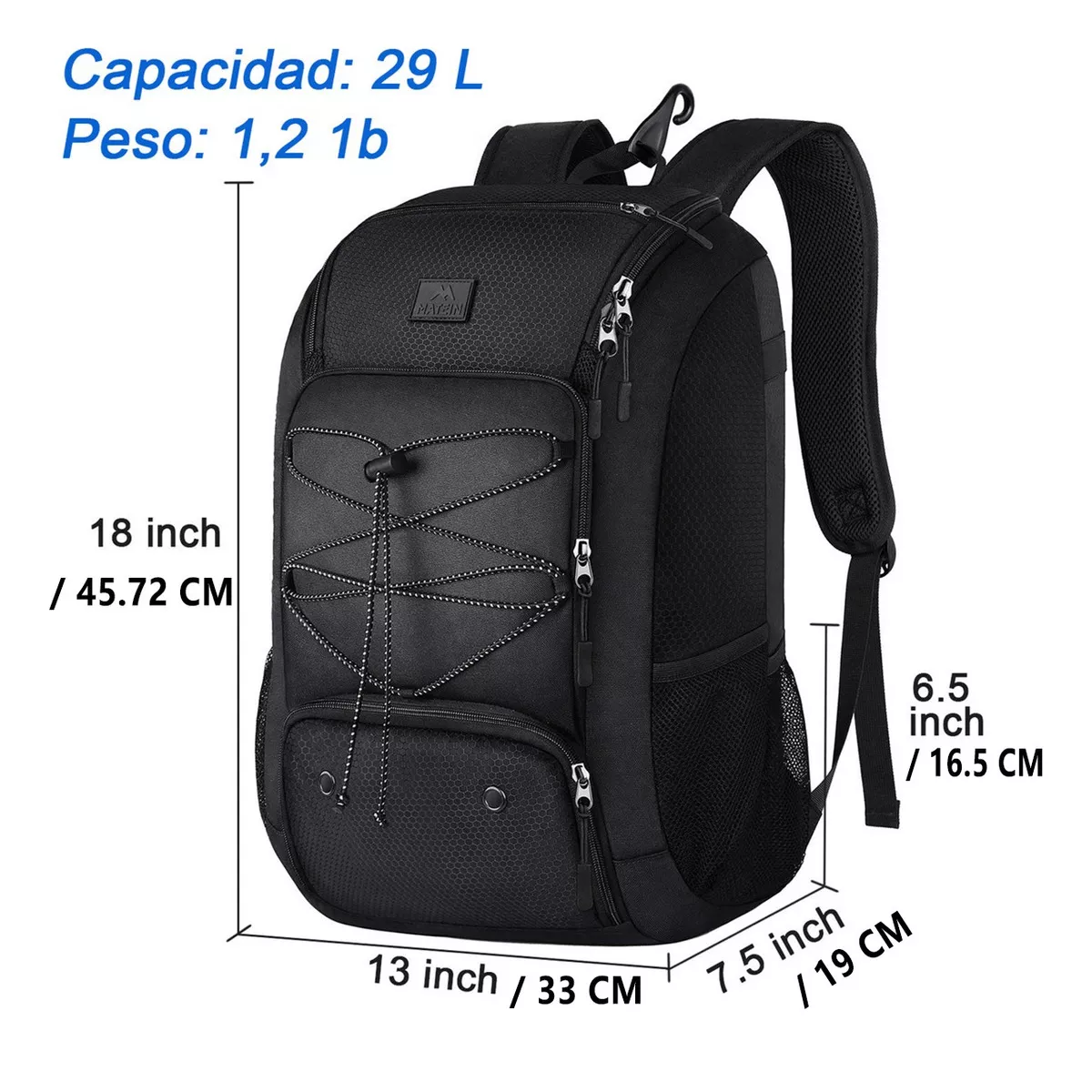 Foto 2 | Mochilas De Beisbol, Eo Safe Imports Esi-15839 Negro