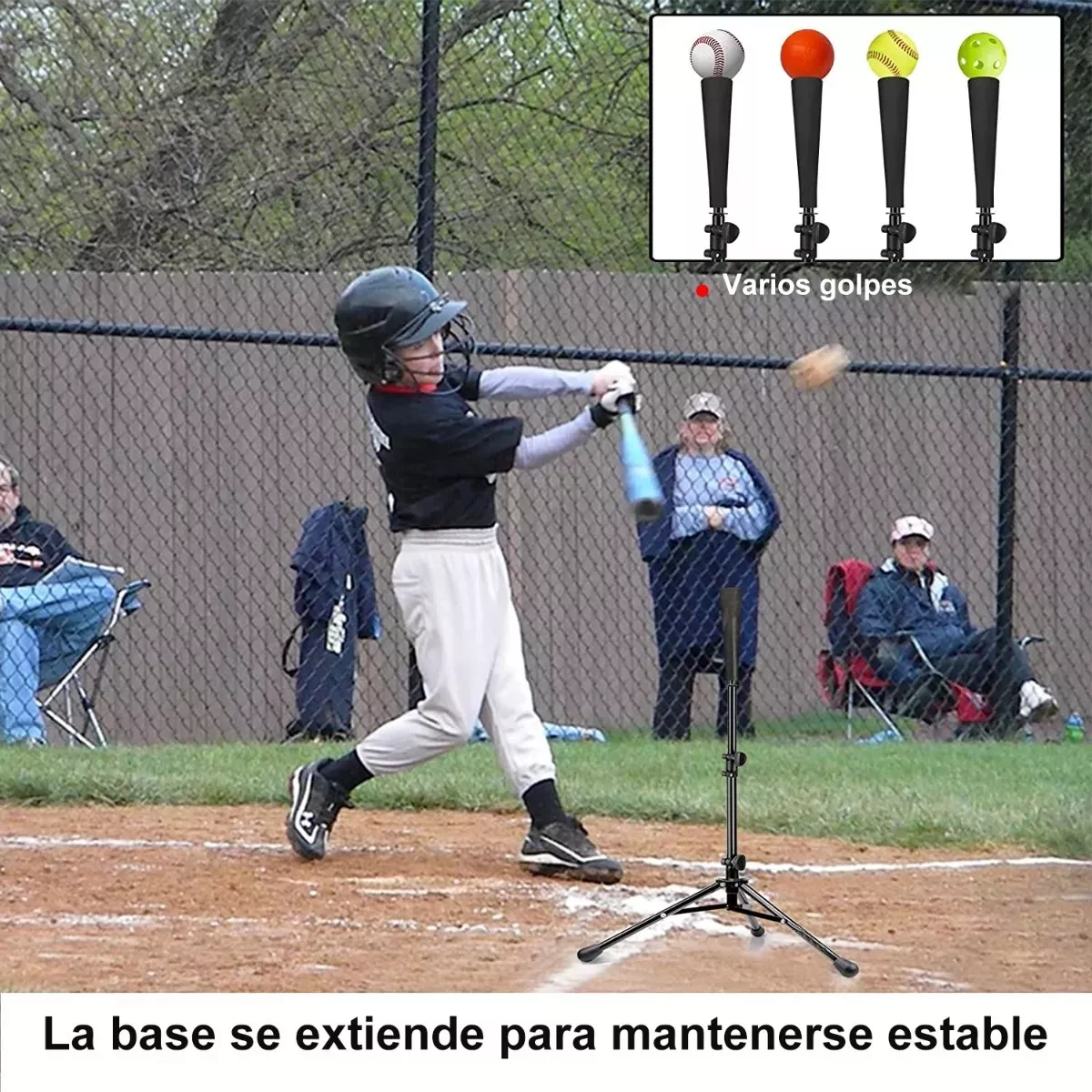 Foto 4 pulgar | Base Entrenadora De Bateo Beisbol Softball Eo Safe Imports Esi-15868 Negro