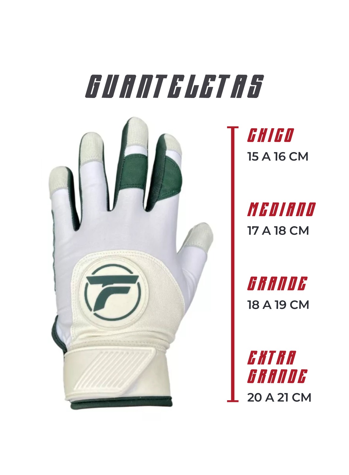 Foto 7 | Guantes Felter Fitness Blancos para Beisbolista