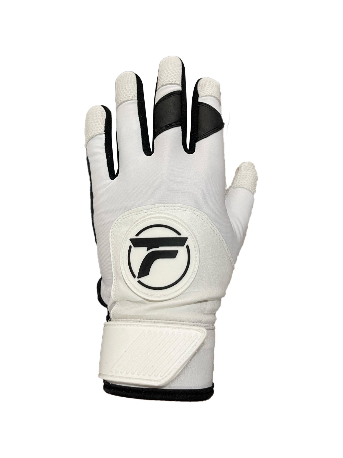 Guantes de béisbol para batear Felter Fitness Premium- Blanco/Negro S