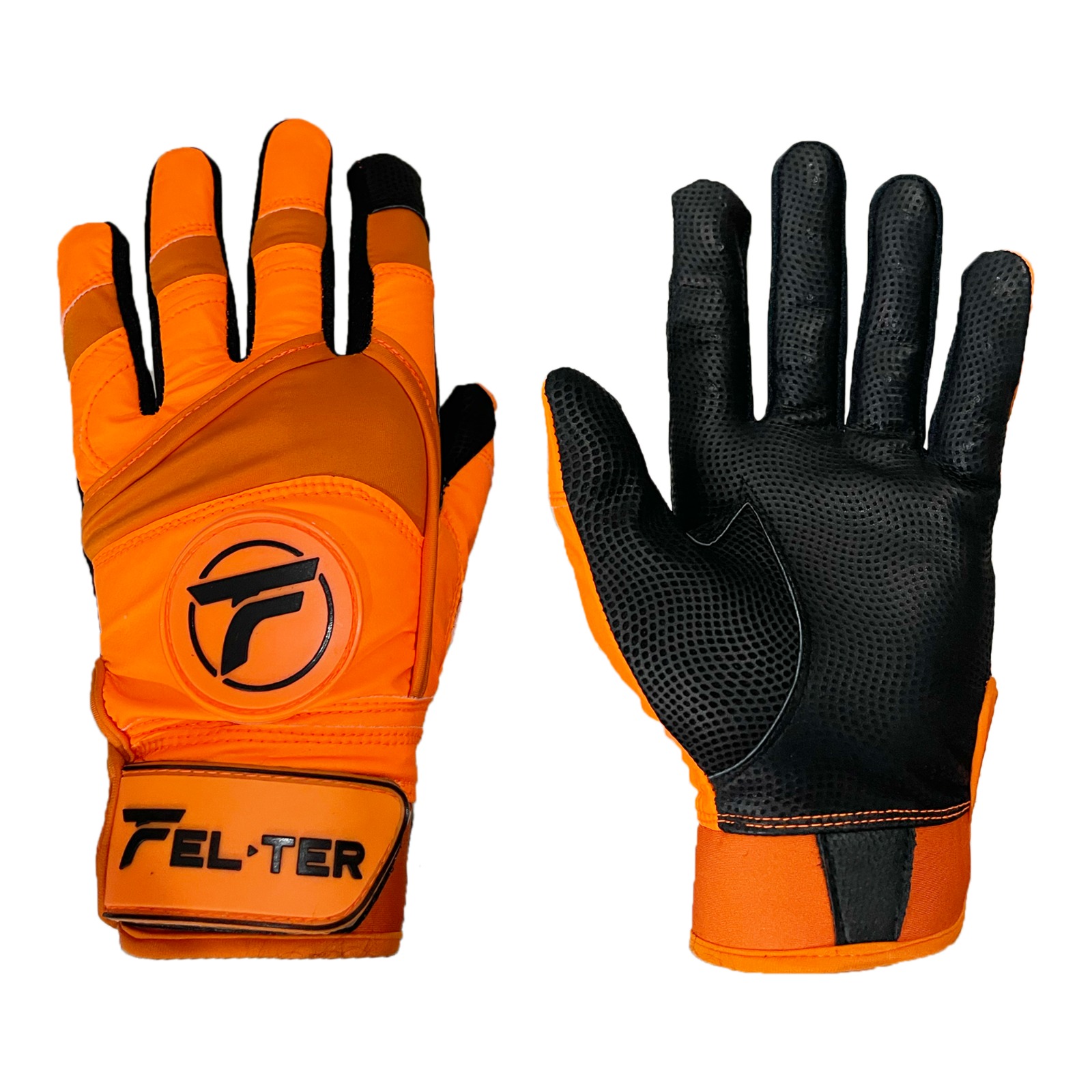 Foto 2 pulgar | Guantes de Bateo Felter Fitness Premium - Naranja/Negro M