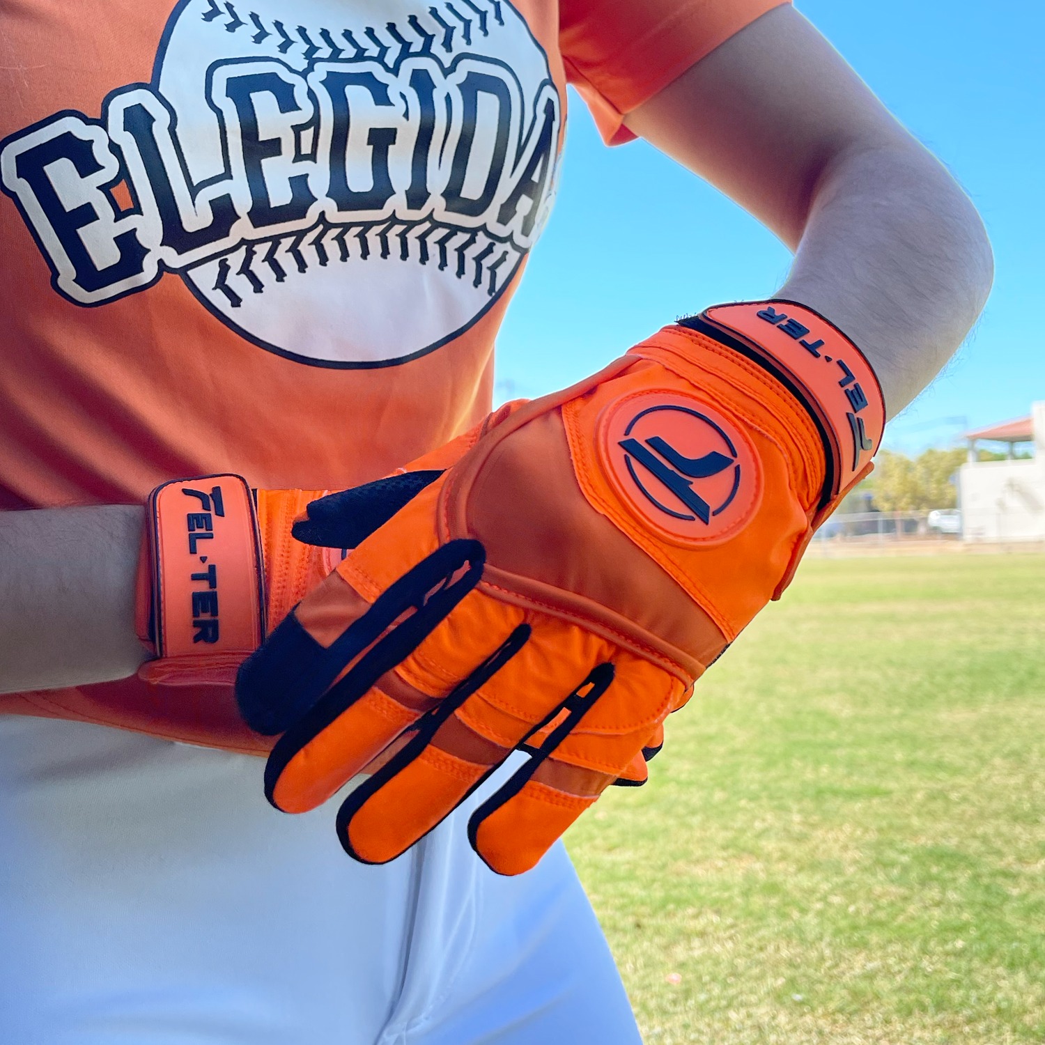 Foto 4 pulgar | Guantes de Bateo Felter Fitness Premium - Naranja/Negro M