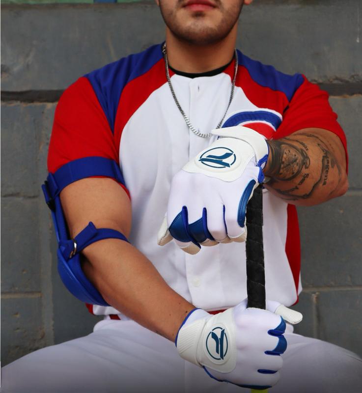 Foto 4 | Guantes de Beisbol para Batear Felter Fitness Premium - Blanco/Azul -S