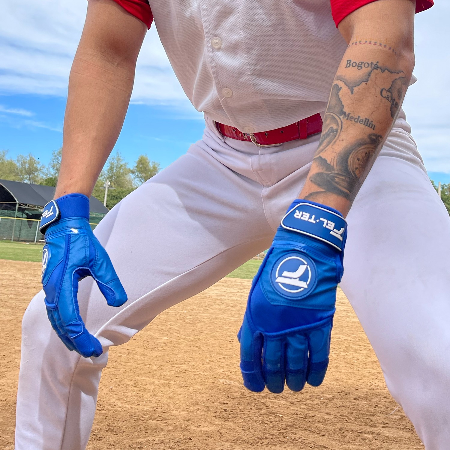 Foto 5 pulgar | Guantes de beisbol para batear Felter Fitness Premium Azul L