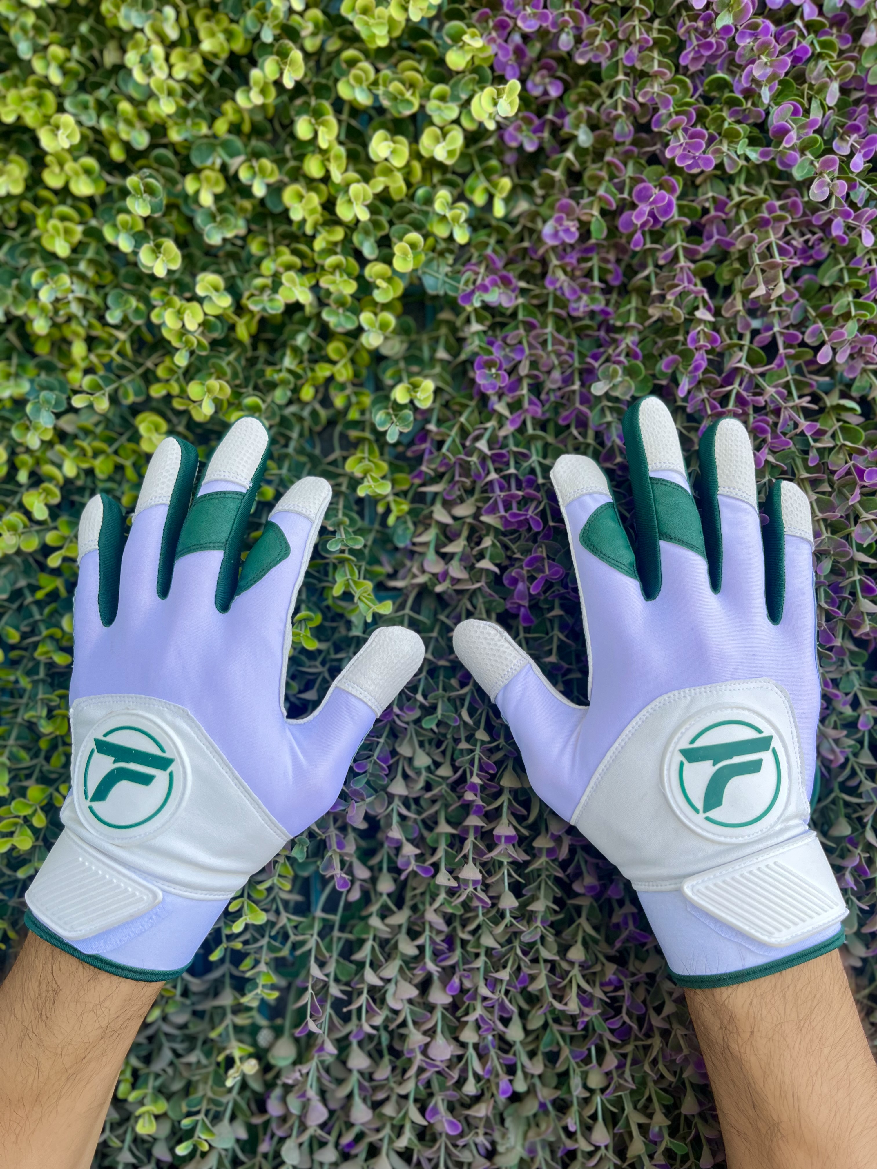 Foto 5 pulgar | Guantes Beisbol Bateo Bicolor Blanco/verde S Guanteletas Para Batear Premium - Felter Sports