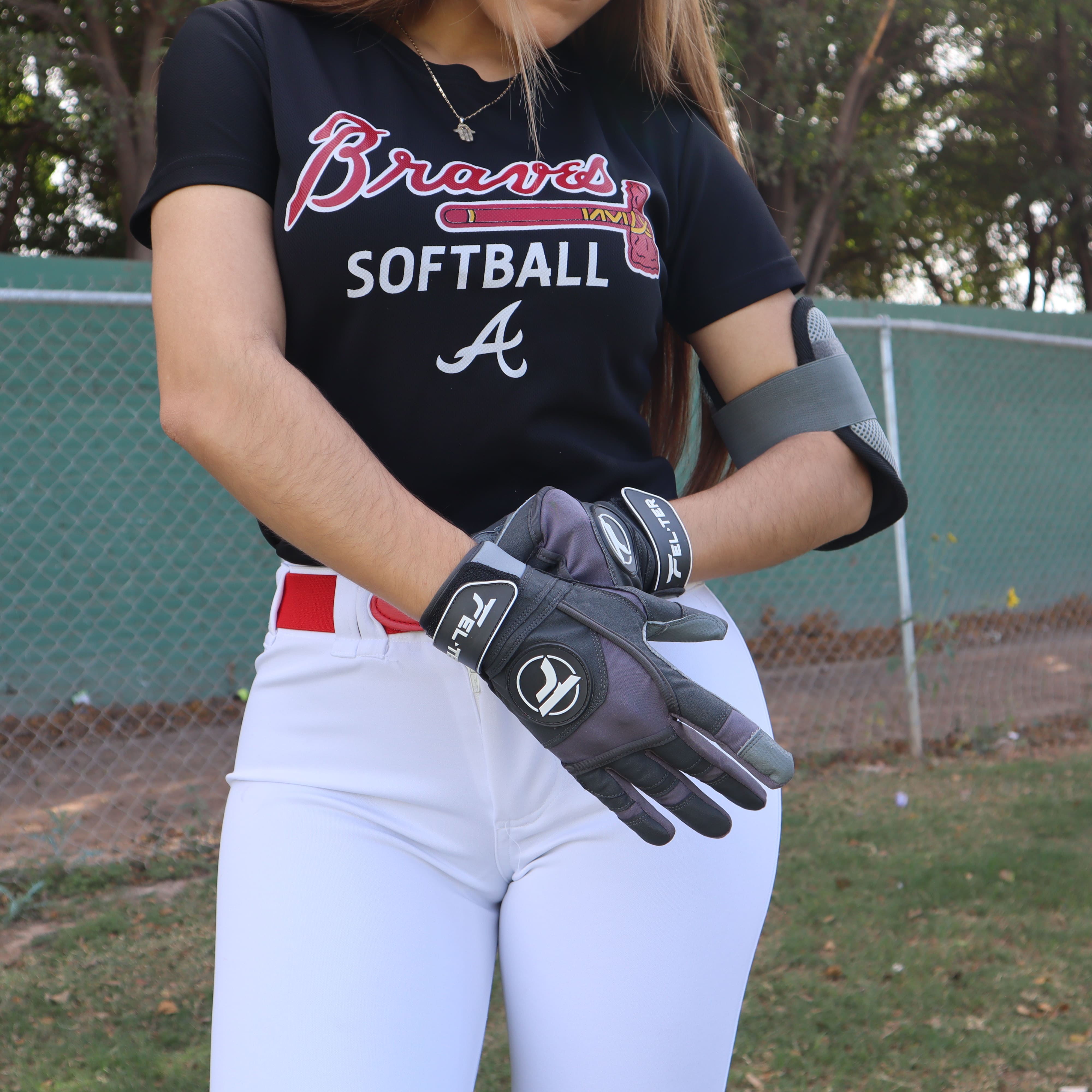 Foto 8 pulgar | Guantes Beisbol Bateo Grises (S), Guanteletas Para Batear PREMIUM