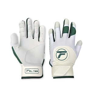 Foto 1 | Guantes Beisbol Bateo Bicolor Blanco/verde (xl), Guanteletas Para Batear Premium - Felter Sports