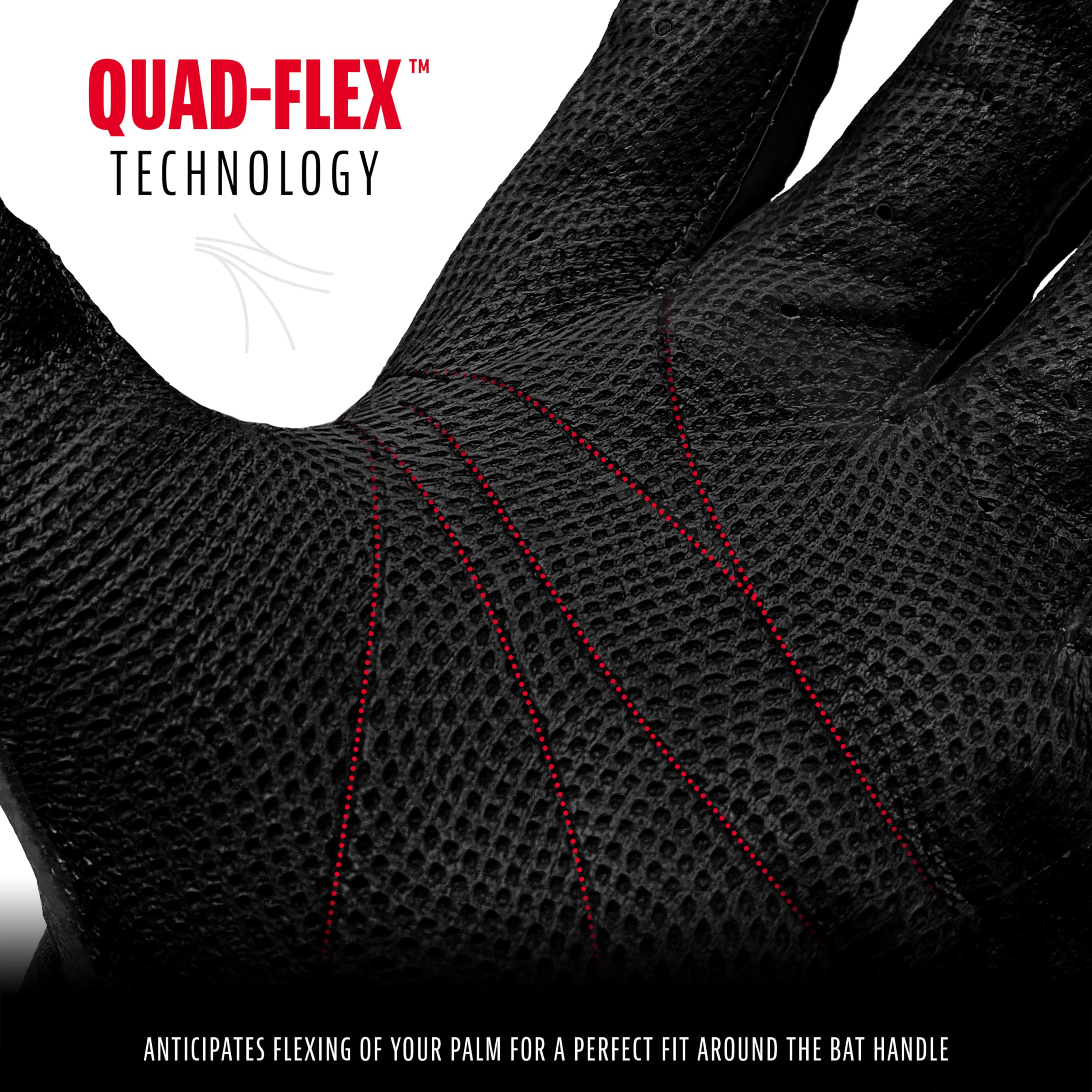 Foto 5 pulgar | Guantes De Bateo Franklin Sports Neo Classic Ii Negro Plateado - Venta Internacional.