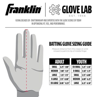 Foto 5 | Guantes De Bateo De Béisbol Franklin Sports Mlb Cfx Pro Adult - Venta Internacional.